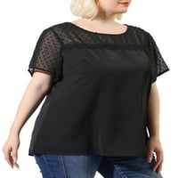 Jedinstveni prijedlozi ženski ljetni vrhovi Plus size, čipkasta bluza s kratkim rukavima