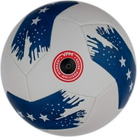 Nogometna lopta 1505 Bijela crvena plava