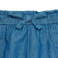 Traper kratke hlače za djevojčice s remenom u obliku papirnate vrećice, veličine 0-24 m