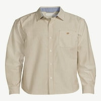 Muška elastična oksfordska košulja labavog sastavljanja, veličine od $ 3 inča