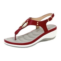 OAVQHLG3B/ ženske sandale; dizajnerske sandale; ženske plaže sandale s metalnom kopčom; ženske sandale танкетке; modni svakodnevne
