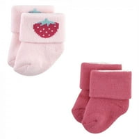 Pamučne čarape za novorođenčad i frotirne čarape za djevojčice od 12 do 6 mjeseci