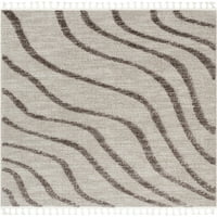Dobro tkani, Moderni Primorski Geometrijski uzorak Od Bjelokosti visoke i niske teksture 5'3 7'3 tepih za dnevnu sobu