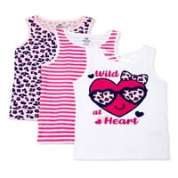 Ružičaste baršunaste majice za djevojčice s uzorkom, pruge i otisci, 3 pakiranja, veličine 4-16